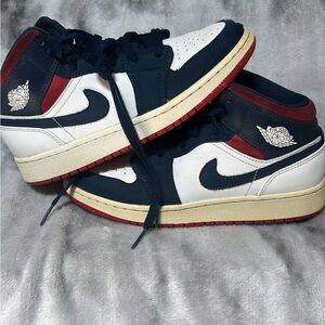 Air Jordan 1 Mid SE USA Sz 5y